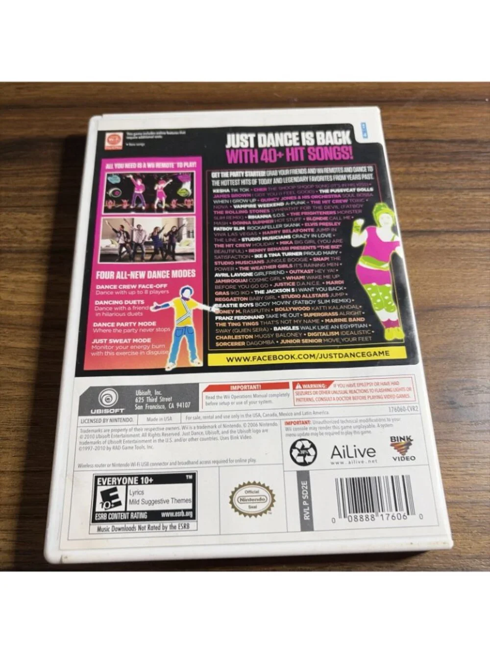 Just Dance 2 Nintendo Wii Cib Tested and Working